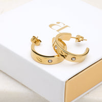 Gemma Owen GXO Custom Hoop Earrings (Gold)