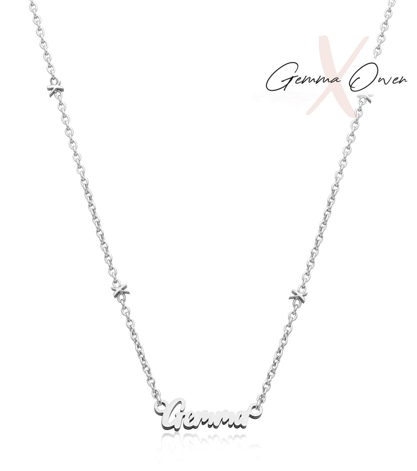 Gemma Owen GXO Name Necklace (Silver)