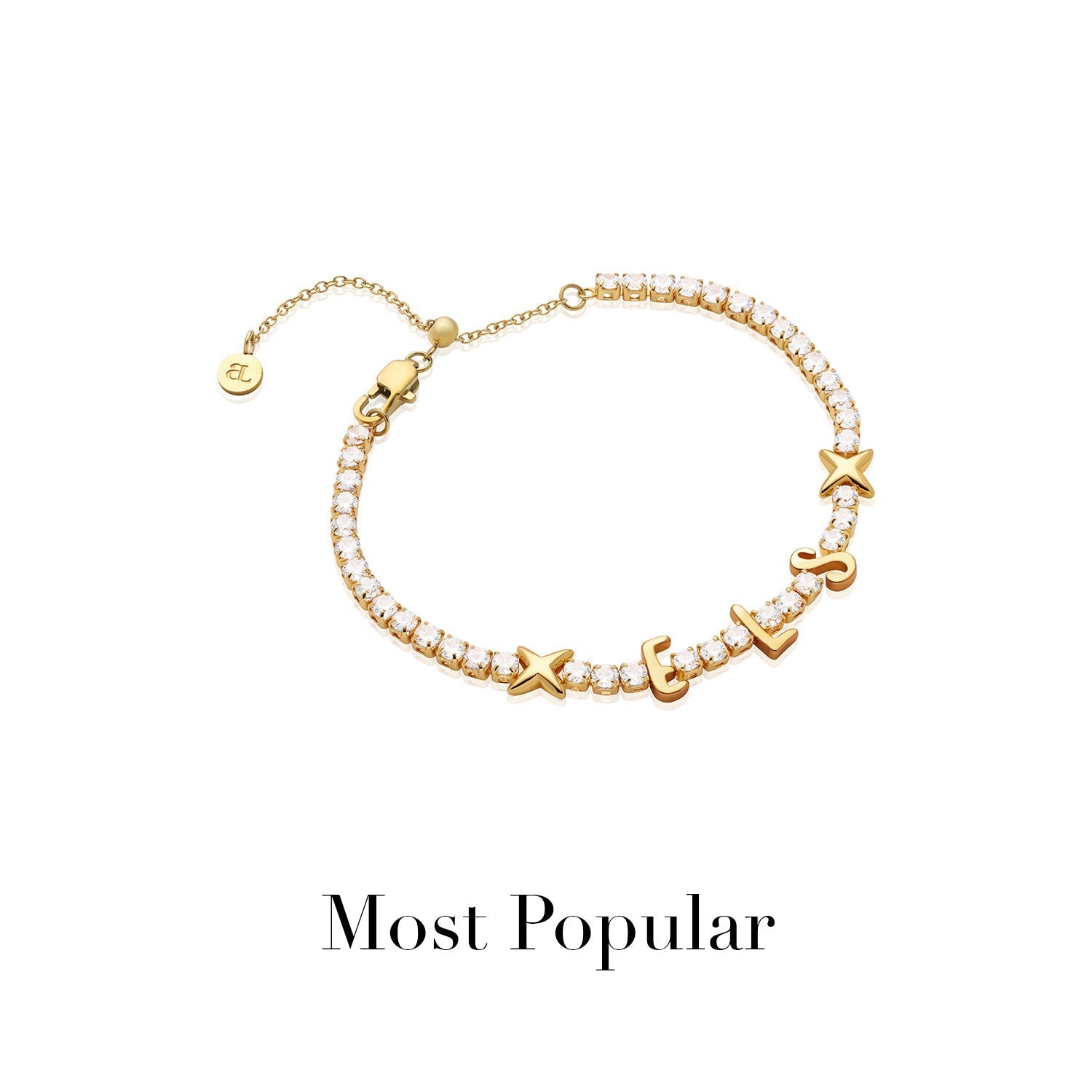Crystal Fixed Charm Bracelet