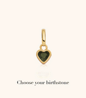 Stacey's Stories Mini Heart Birthstone Charm (Gold)