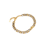 Initial Curb Bracelet (Gold/Silver)