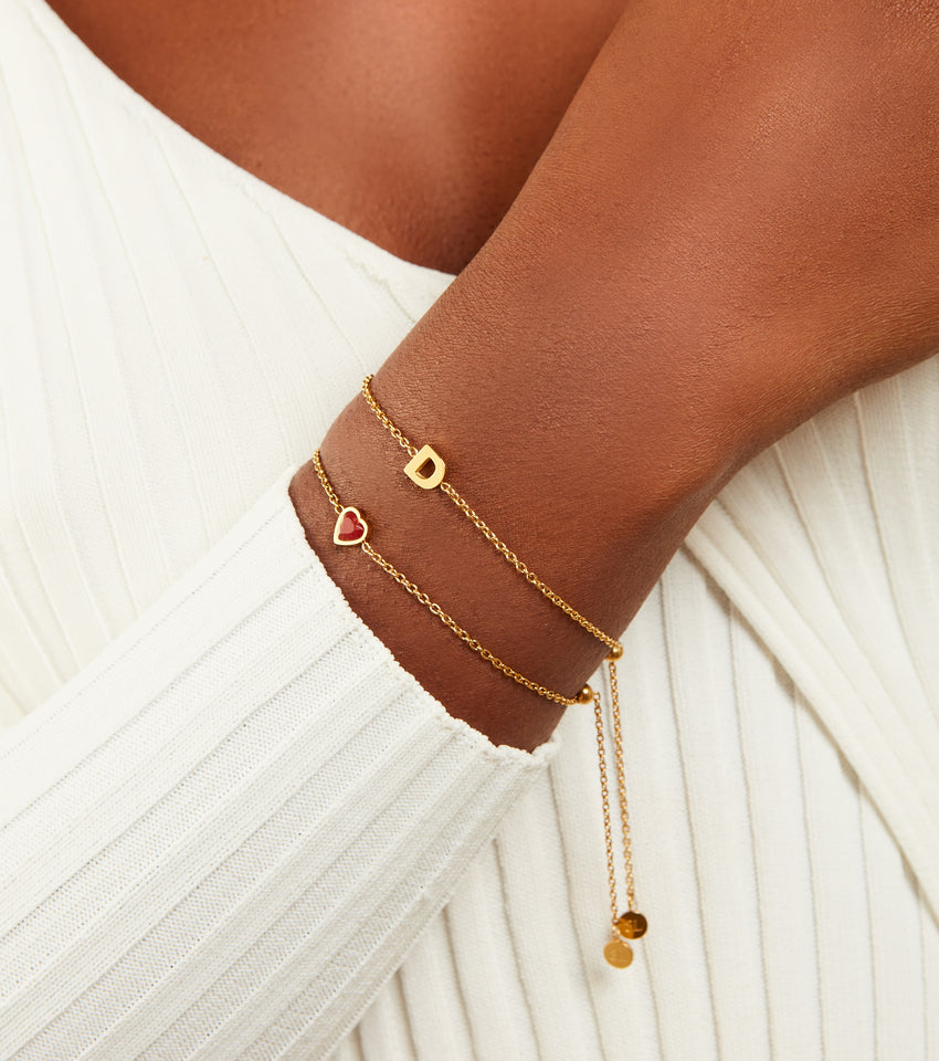 Personalised Gold Initial Bracelet