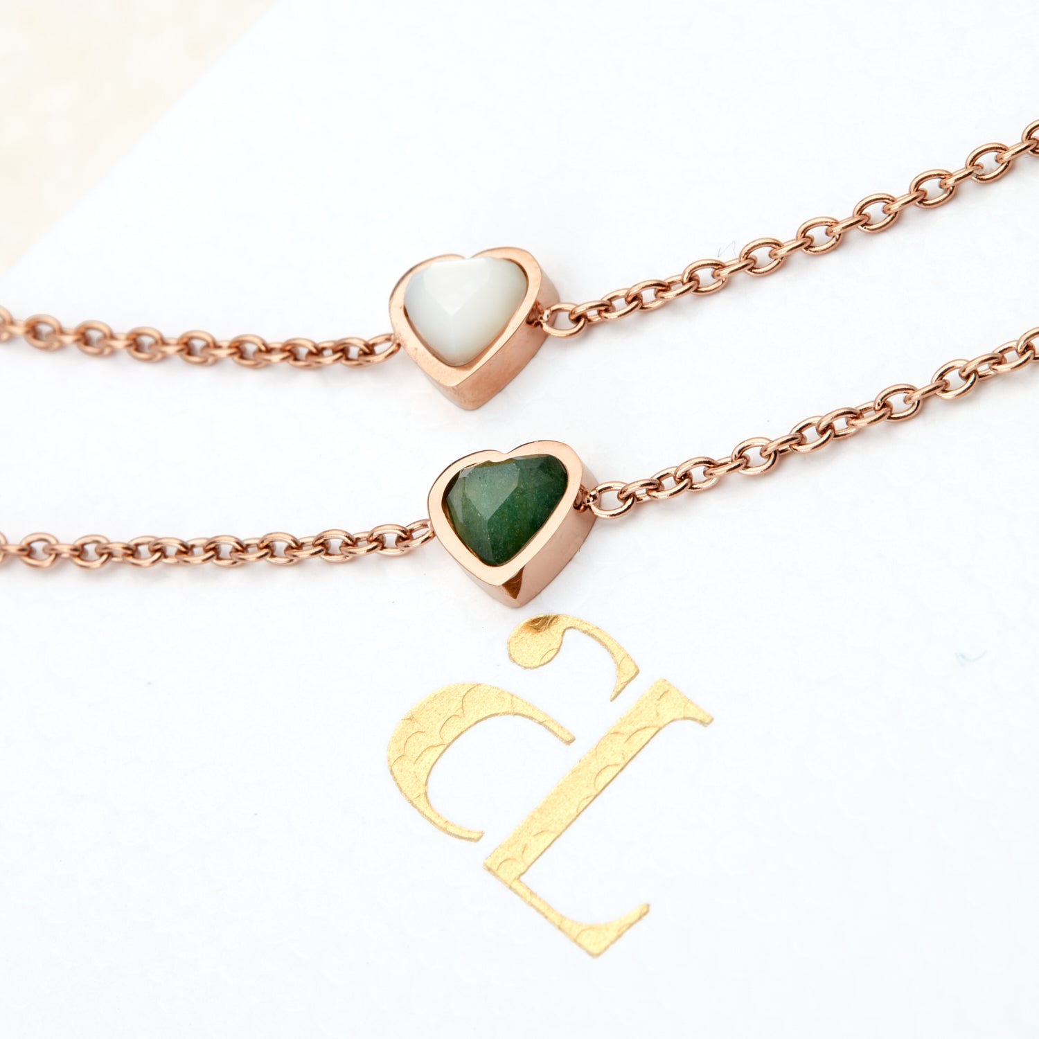 Baby Bracelet Rose With Heart Center