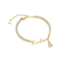 Signature Name Tennis Bracelet (Gold)