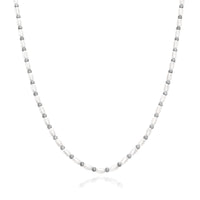 Pearl Chain Necklace (Silver)