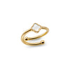 Mini Pearl Clover Ring (Gold)