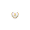 Pearl Heart Charms (Gold) - Initials