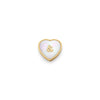 Pearl Heart Charms (Gold) - &