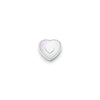 Pearl Heart Charms (Silver) - Heart