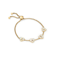 Heart Custom Name Bracelet (Gold)