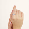 Mini Pearl Heart Ring (Silver)