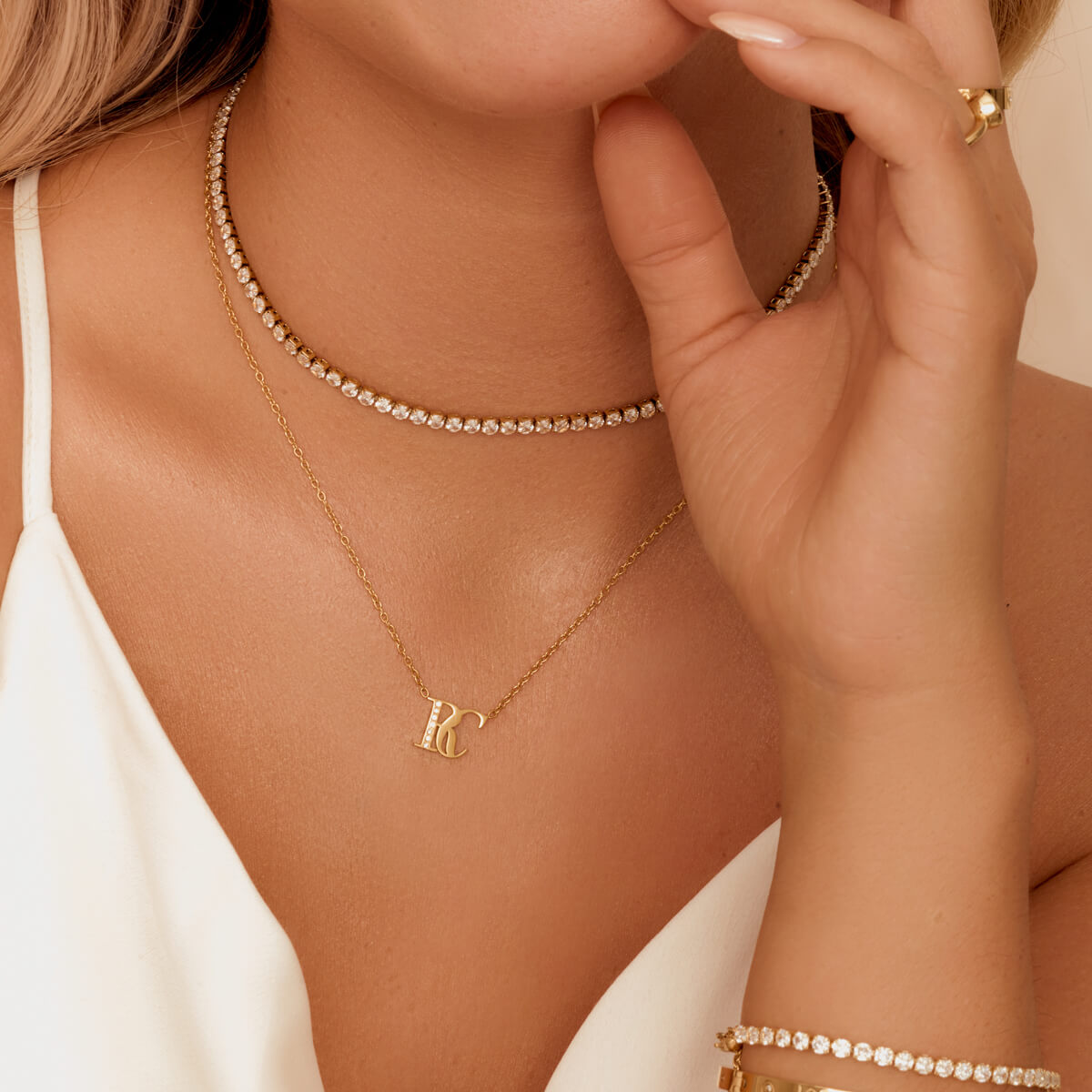 Dainty Gold Plated Initial Necklace By Joy by Corrine Smith |  notonthehighstreet.com
