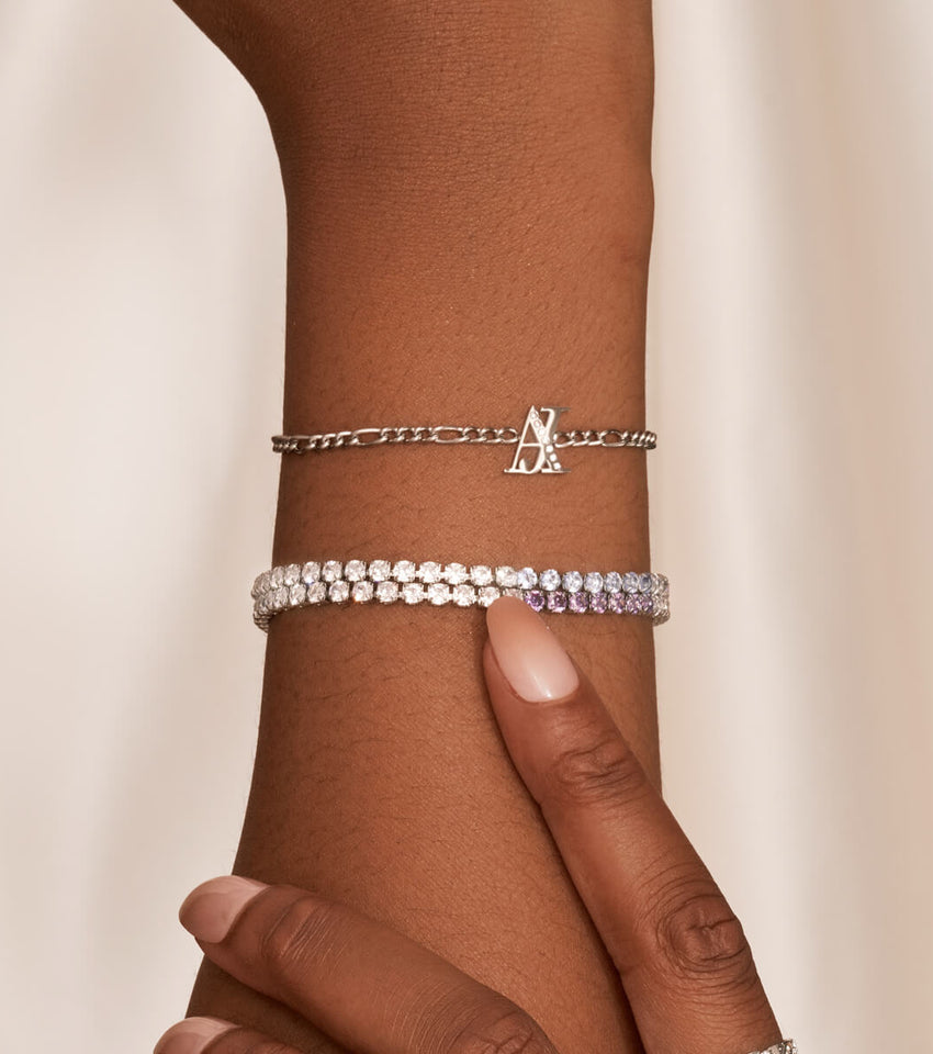 Crafted By Mei [Malaysia] - Charm Bracelet, Custom Made Keychain Photos,  Bead Pearl Jewelry Handmade: Customization: Maggie // Swarovski Crystal  Bracelet