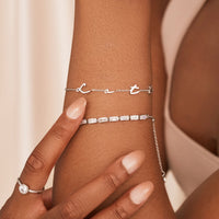 Signature Custom Name Bracelet (Silver)