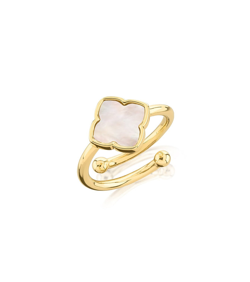 Pearl Clover Ring (Gold)
