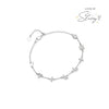 Pearl Custom Name Bracelet (Silver)