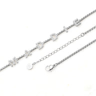 Pearl Custom Name Necklace (Silver)