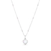 Pearl Heart Necklace (Silver)