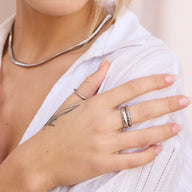 Rope Ring Stack (Silver)