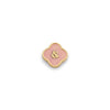 Rose Quartz Clover Charms (Gold) - &
