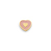 Rose Quartz Heart Charms (Gold) - Heart