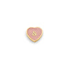 Rose Quartz Heart Charms (Gold) - &