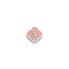 Rose Quartz Clover Charms (Silver) - Initials