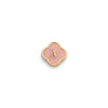 Rose Quartz Clover Charms (Gold) - Initials