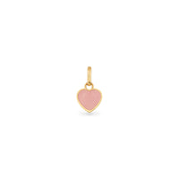 Rose Quartz Heart Pendant (Gold)