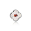Pearl Clover Charms (Silver) - Birthstones