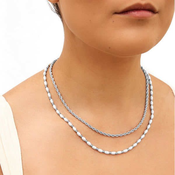 Small Rope Chain Small Rope Chain Bracelet (Silver) – Abbott Lyon