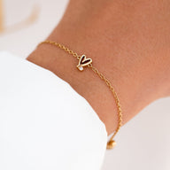 Stacey's Stories Doodle Heart Bracelet (Gold)
