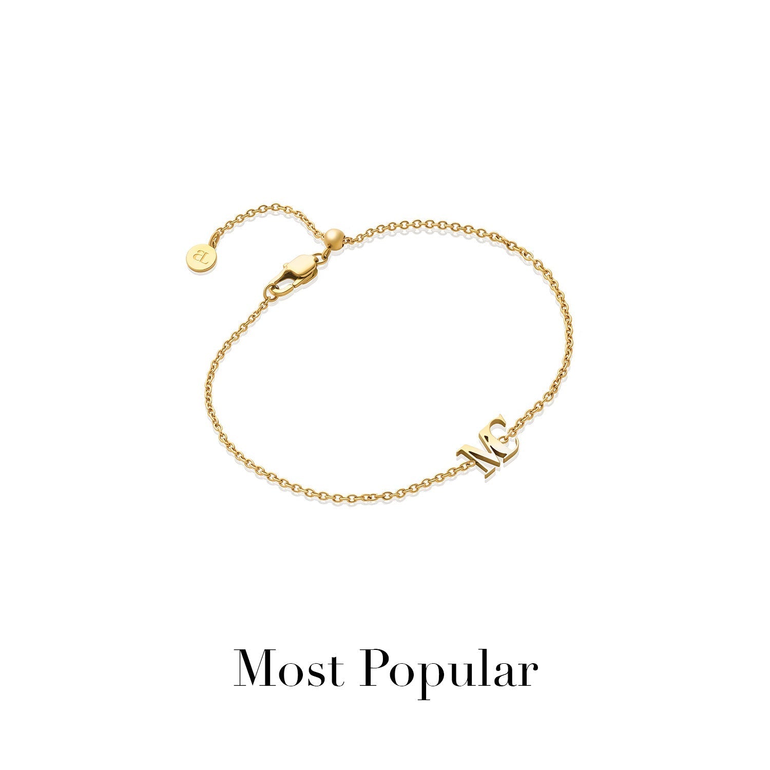 Mini Double Initial Bracelet