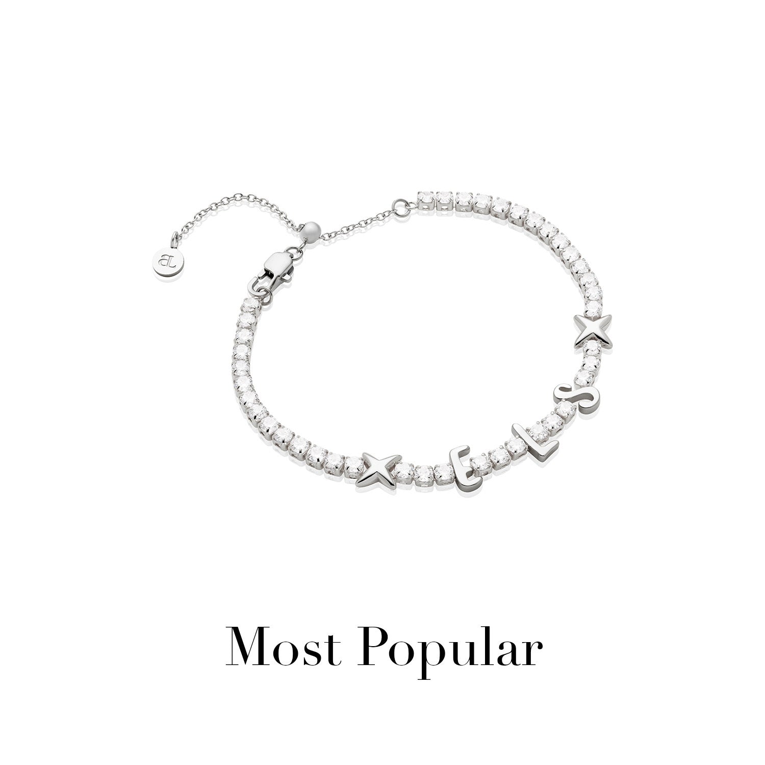 Crystal Fixed Charm Bracelet
