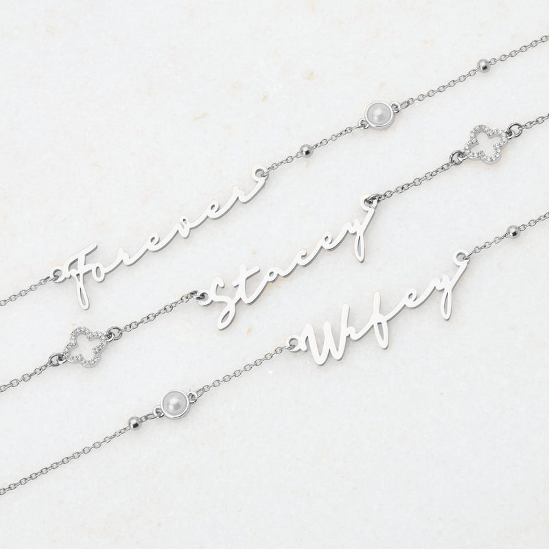 Signature Name Bracelet (Silver)
