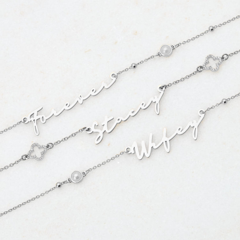 Signature Name Bracelet (Silver)