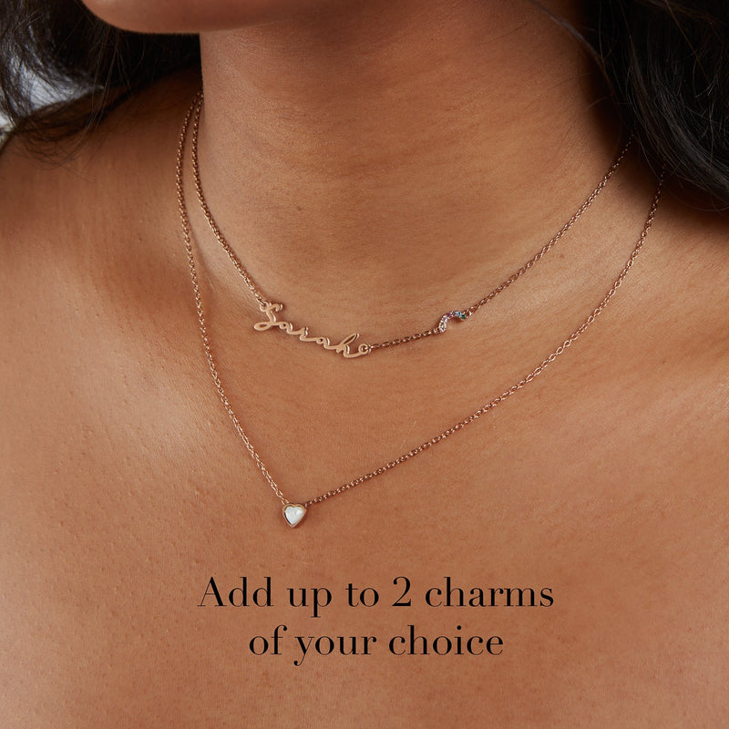 Signature Name Necklace - Rose Gold