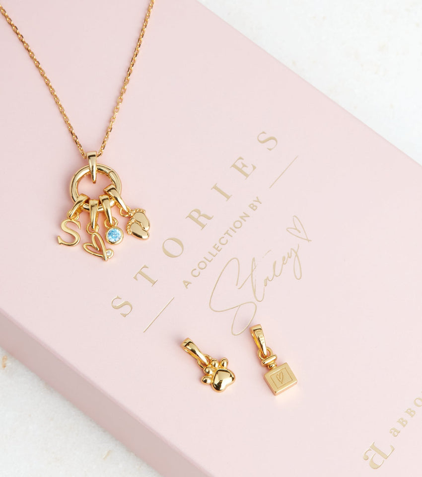 Stacey's Stories Perfume Bottle Charm (Gold)