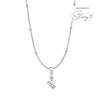 Stacey's Stories Doodle Heart Sphere Chain Necklace (Silver)
