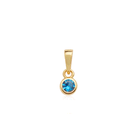 Stacey's Stories Initial & Birthstone Necklace (Gold)