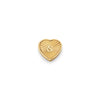 Textured Heart Charms (Gold) - &