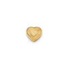 Textured Heart Charms (Gold) - Heart
