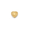 Textured Heart Charms (Gold) - Clover