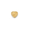 Textured Heart Charms (Gold) - Plain