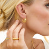 Triple Band Hoop Earrings (Gold)