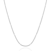 Colourful Sphere Chain Necklace (Silver)