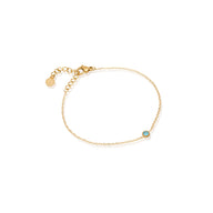 Mini Birthstone Bracelet (Gold)