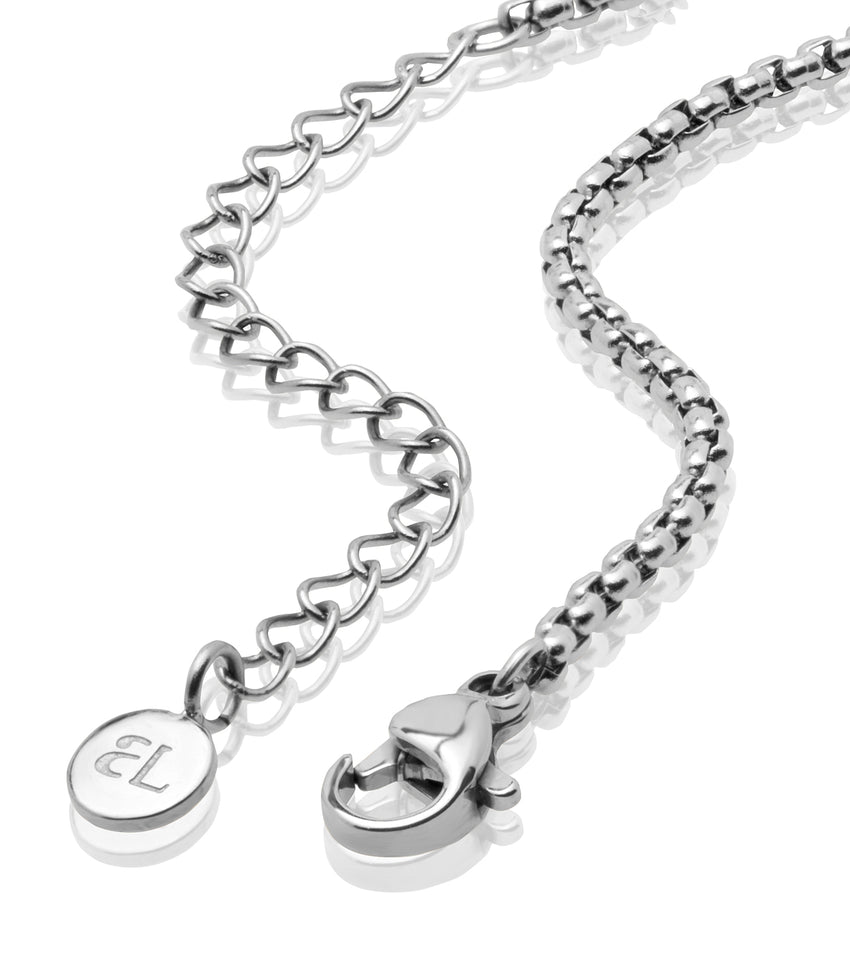 Gemma Owen GXO Custom Box Chain Necklace (Silver)
