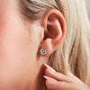 Stacey's Stories Rose Stud Earrings (Silver)