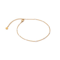 Colourful Sphere Chain Anklet Bundle (Gold)